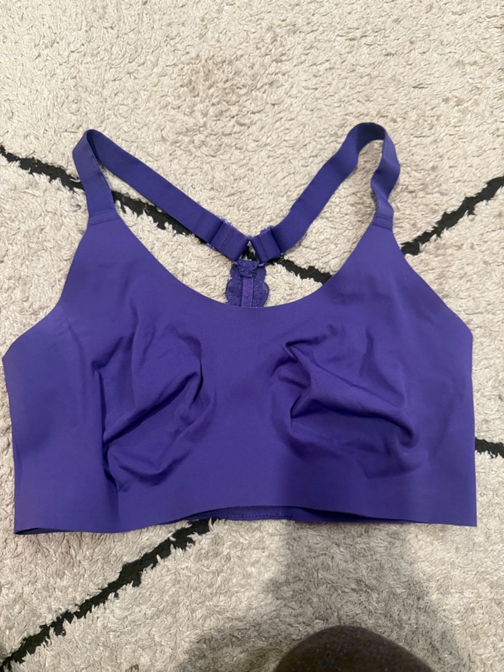 knix m + Purple Racerback Bralette lace
